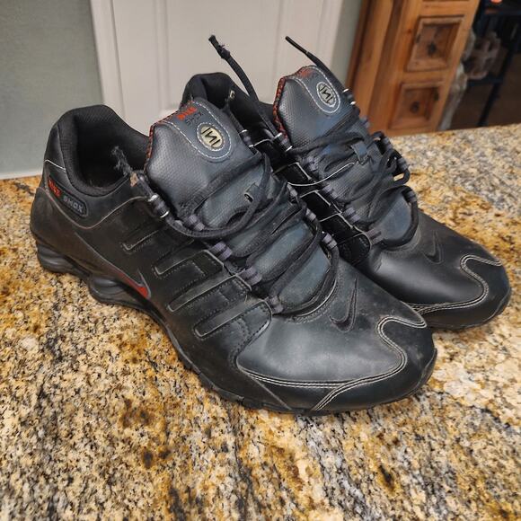 Nike Shox NZ Black White Varsity Red Sneakers 378341-017 Mens Size 11.5 main image 9